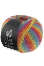 Lana Grossa Lana Grossa Cosy Socks Multi Stripes 0151