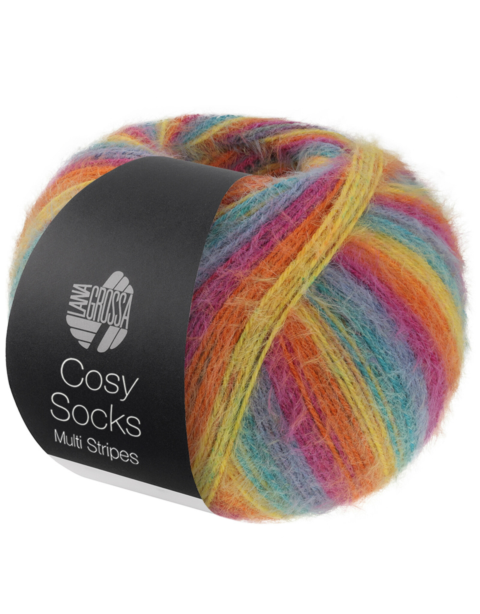 Lana Grossa Lana Grossa Cosy Socks Multi Stripes 0151