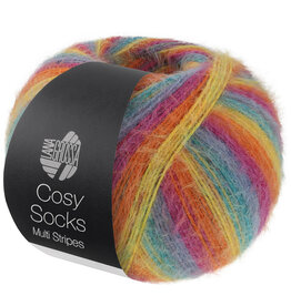 Lana Grossa Lana Grossa Cosy Socks Multi Stripes 0151