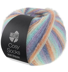 Lana Grossa Lana Grossa Cosy Socks Multi Stripes 0153