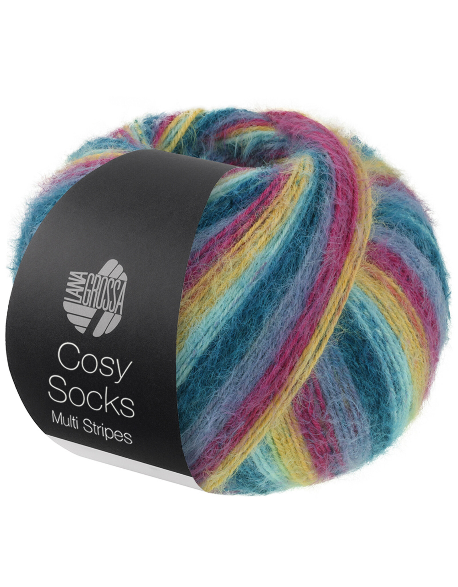 Lana Grossa Lana Grossa Cosy Socks Multi Stripes 0155