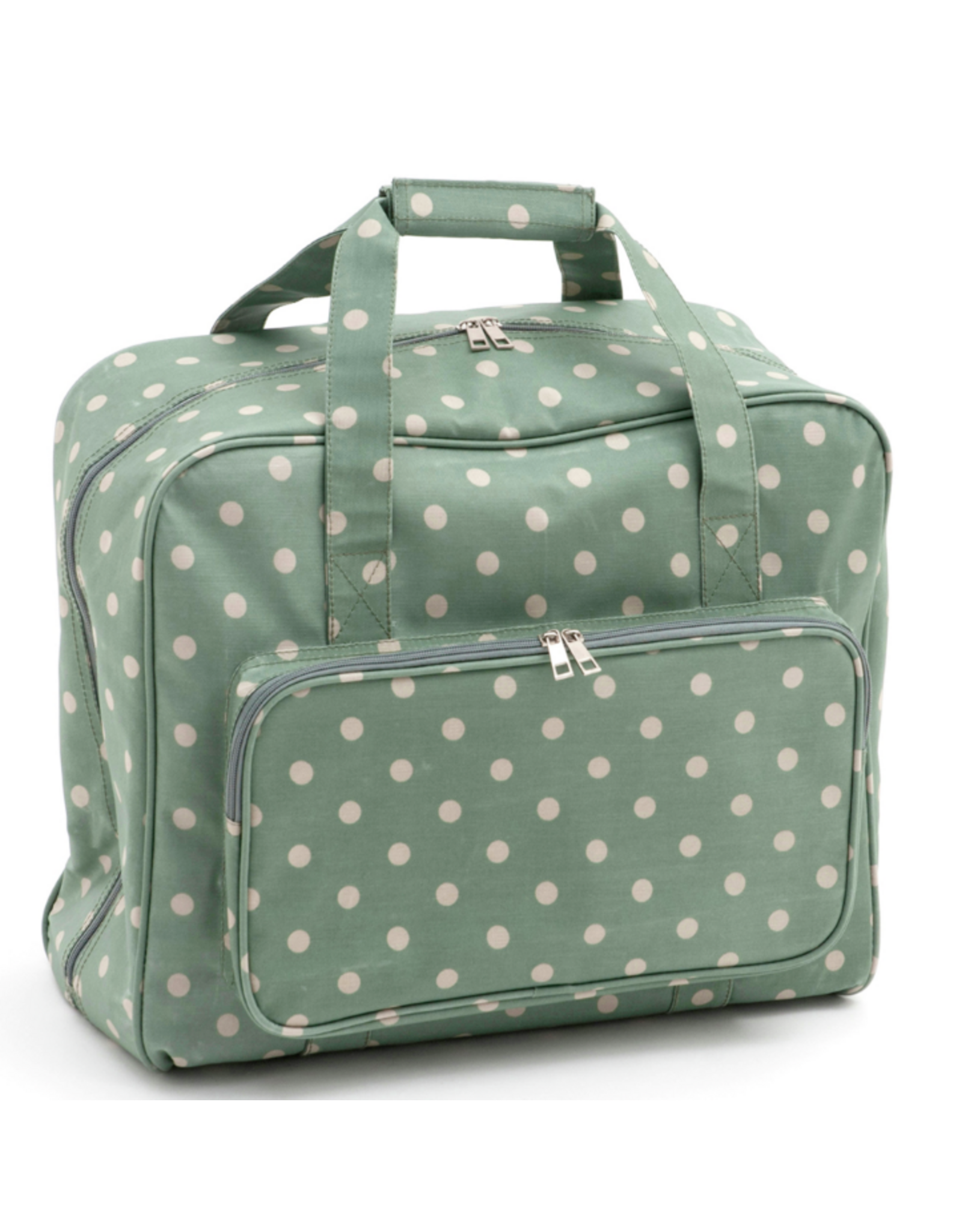 Hobbygift Naaimachinetas polka dot groen PVC