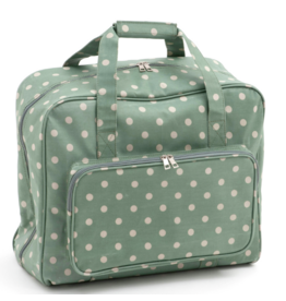 Hobbygift Naaimachinetas polka dot groen PVC