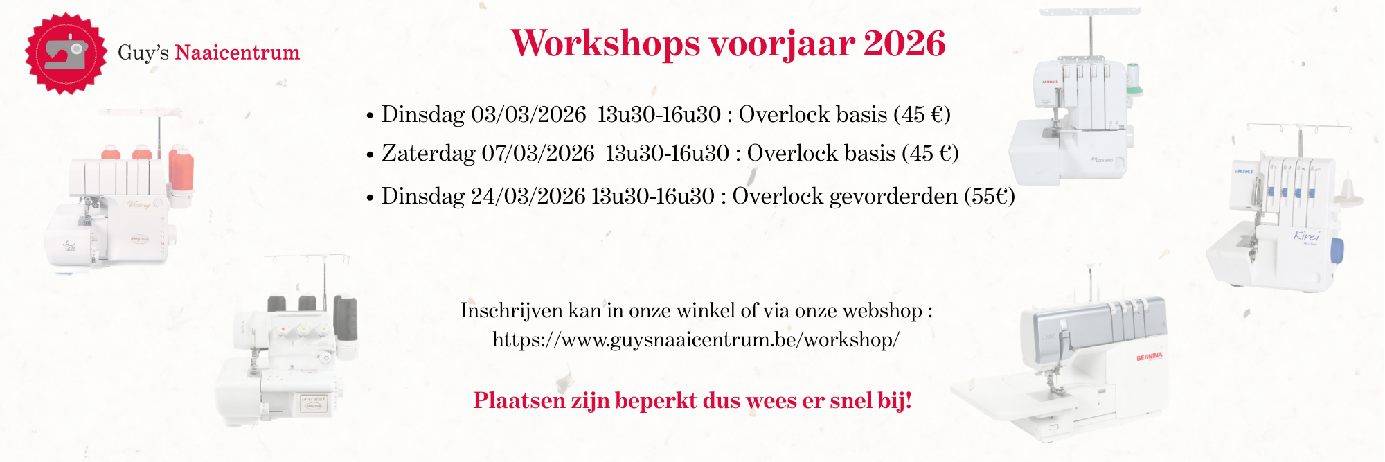 Workshop overlock voorjaar 2026