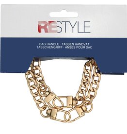 Restyle Restyle Tas ketting goud 25cm - 2 stuks