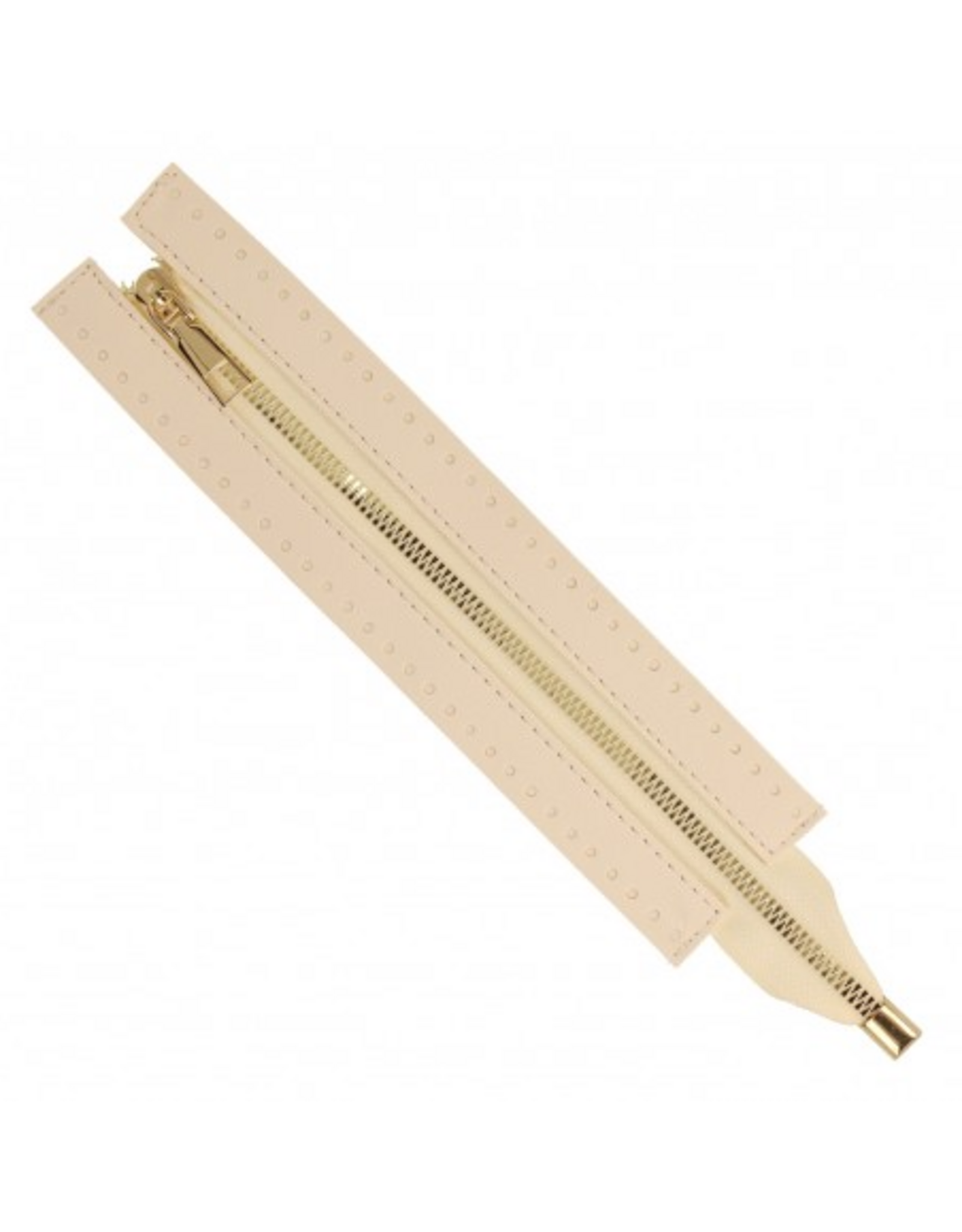 Mediac Mediac Sierrits tas gouden tandjes 25 cm ecru