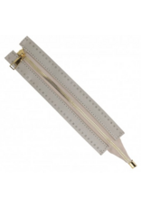 Mediac Mediac Sierrits tas gouden tandjes 25 cm zilver