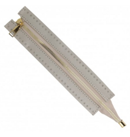 Mediac Mediac Sierrits tas gouden tandjes 25 cm zilver