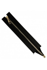 Mediac Mediac Sierrits tas gouden tandjes 25 cm zwart