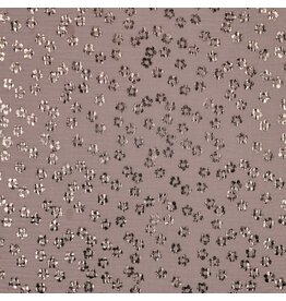 Double Gauze foil flowers soft rose