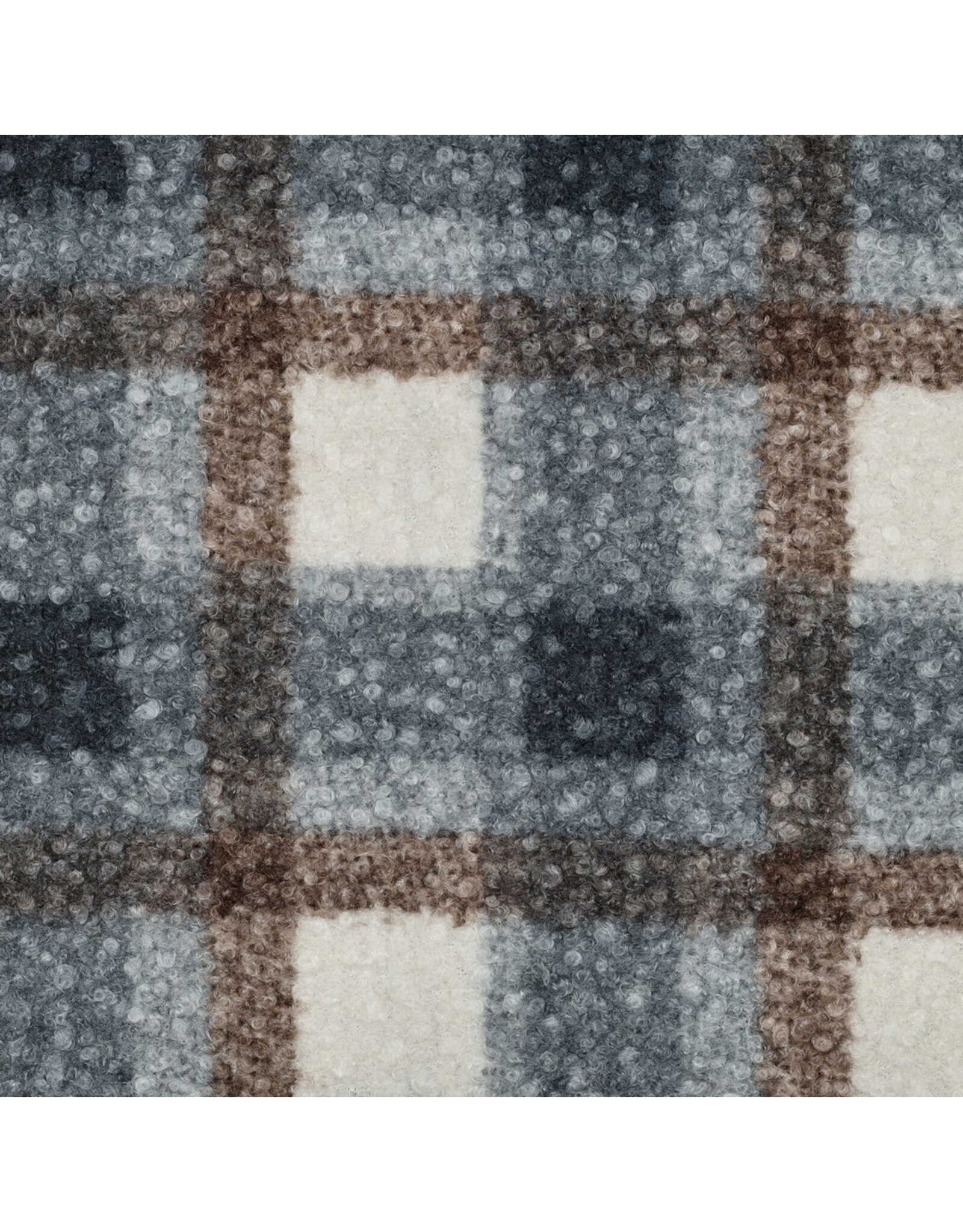 Bouclé checks blue