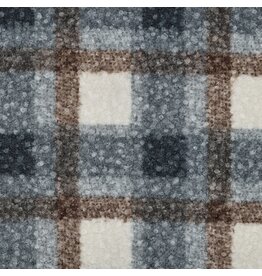 Bouclé checks blue