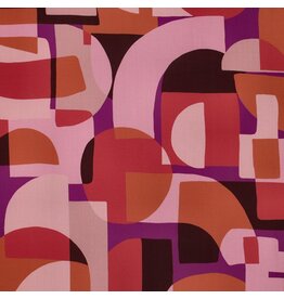 Lenzing Ecovero abstract pink