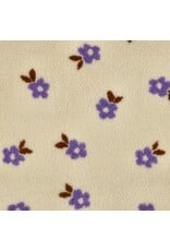 Teddy jacquard flowers ecru