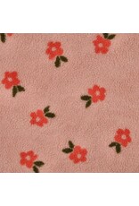 Teddy jacquard flowers light pink