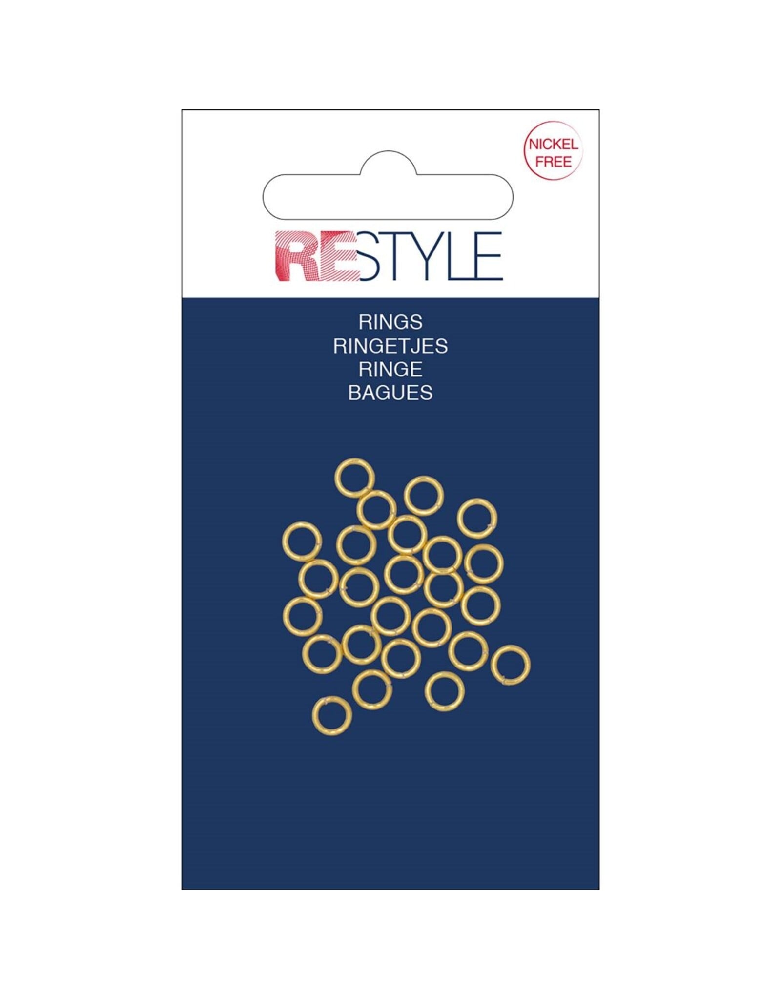 Restyle Restyle ringetjes 6mm goud