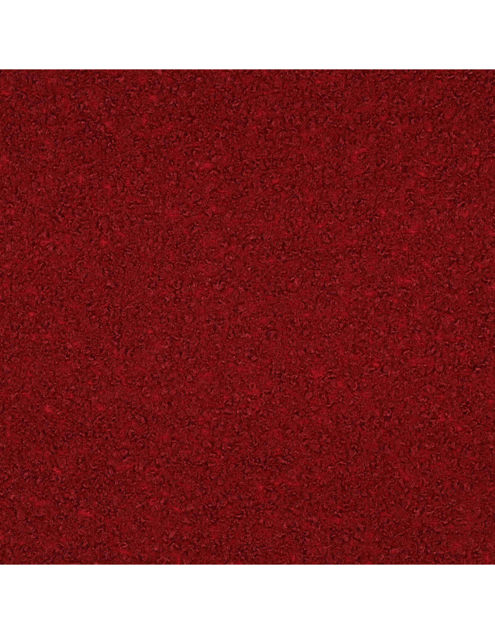 Bouclé Wine red