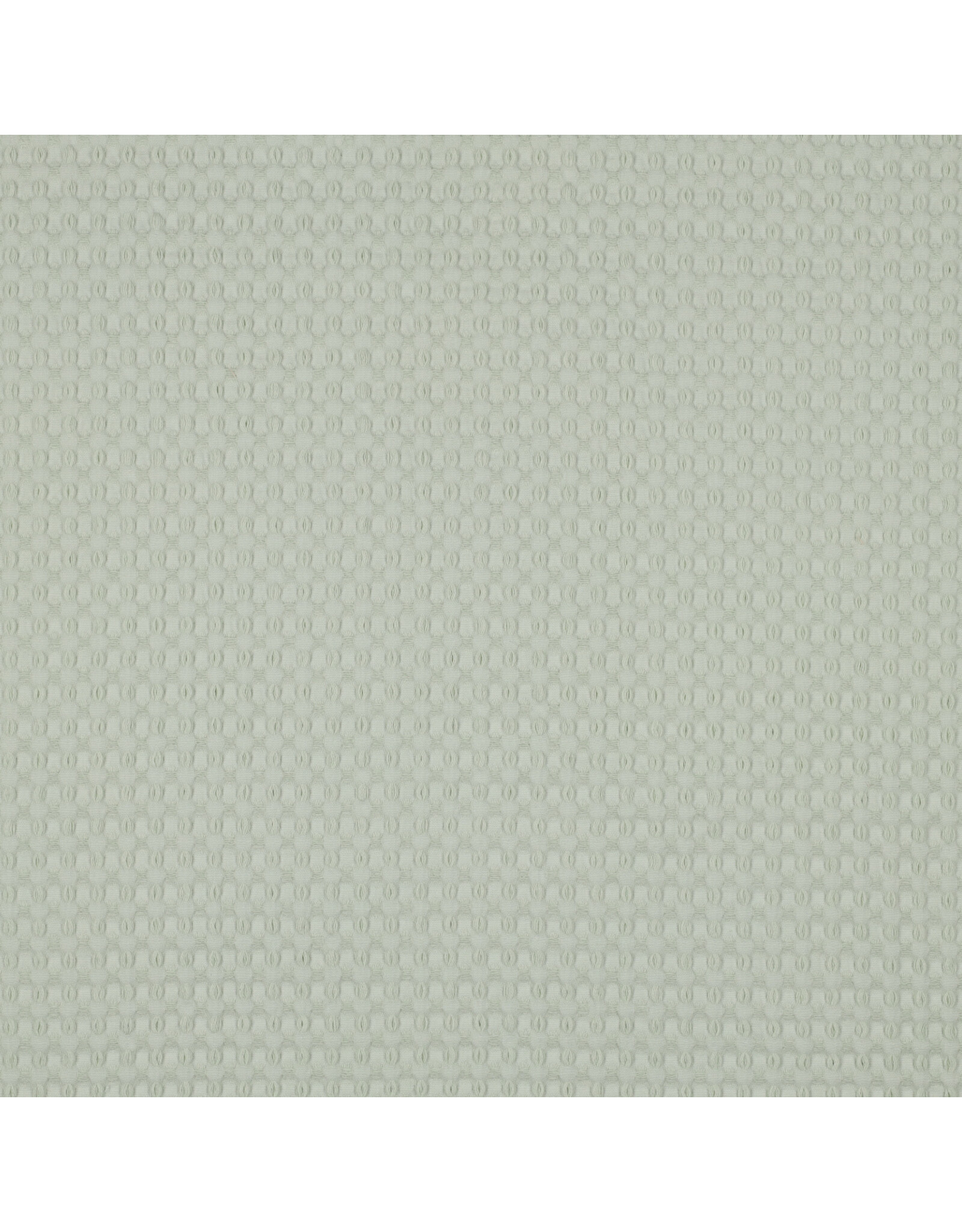 Wafelstof big mint green