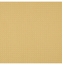 Wafelstof big soft yellow
