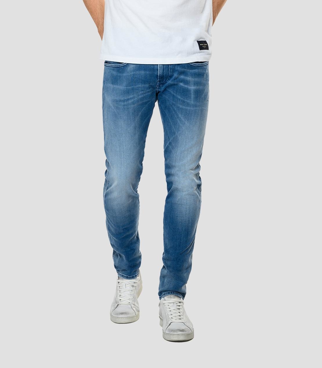 Replay Slim Fit White Shades Anbass Jeans WI6 - W24