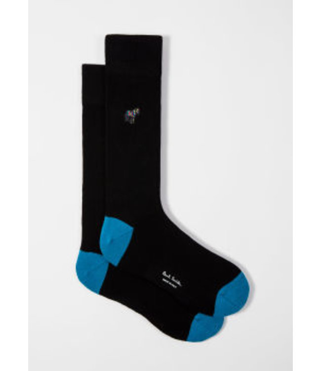 Paul Smith PS Sock Embrd Zebra Black