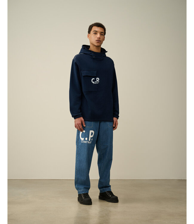 C.P. Company CP Indigo Hoodie 184A D08