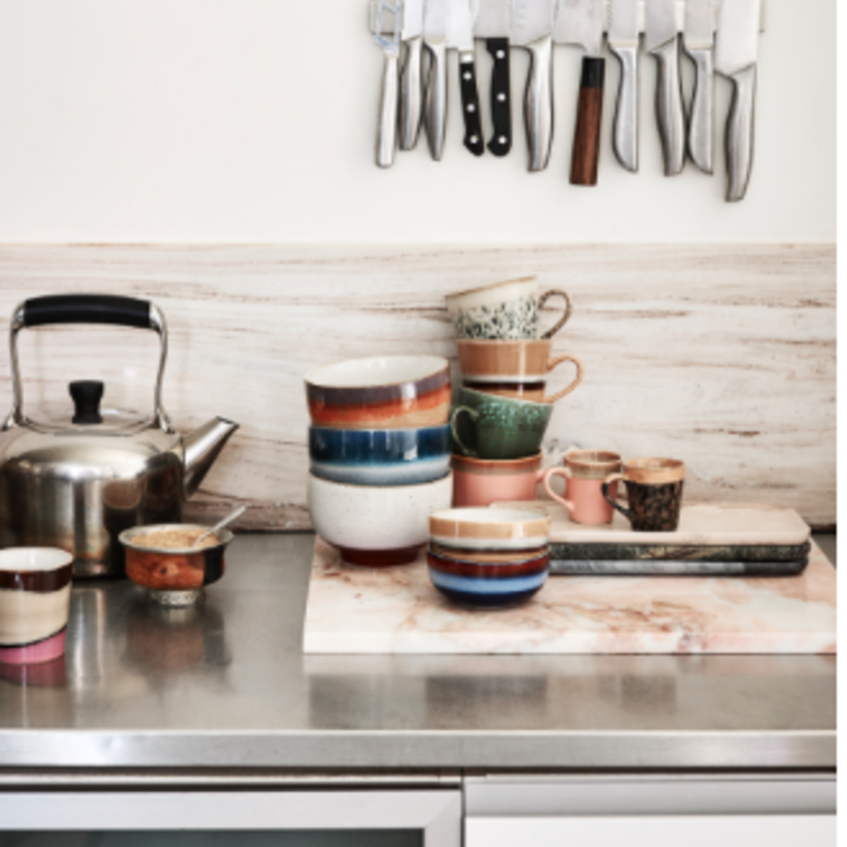 HKLIVING HKLIVING - Ceramic 70's Cappuccino mok Hail ACE6866