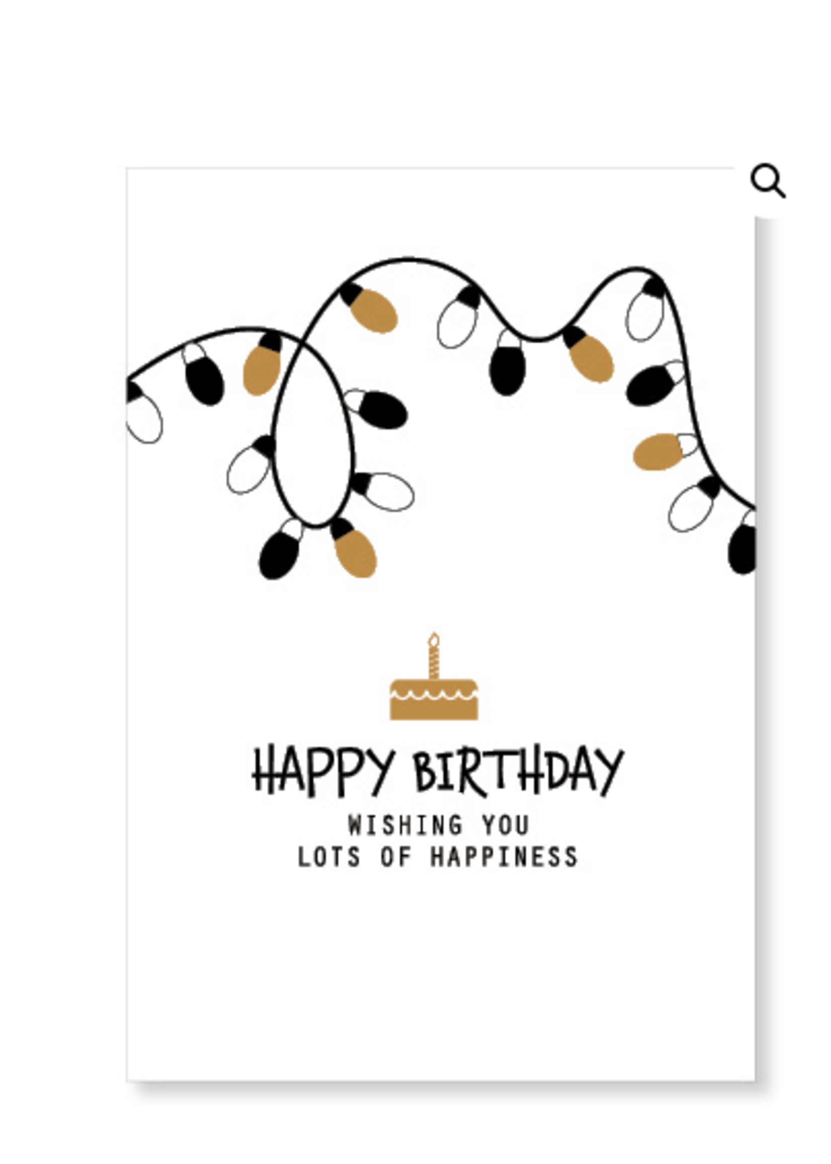 JOTS JOTS - Dubbele kaart ZWK-A5 formaat 03 Happy Birthday