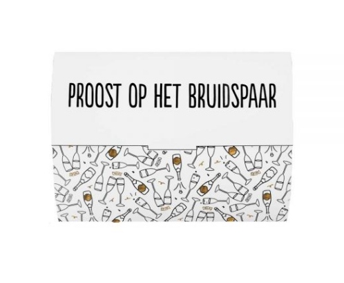 100% LEUK 100% LEUK - Ballonkaart Proost op het bruidspaar