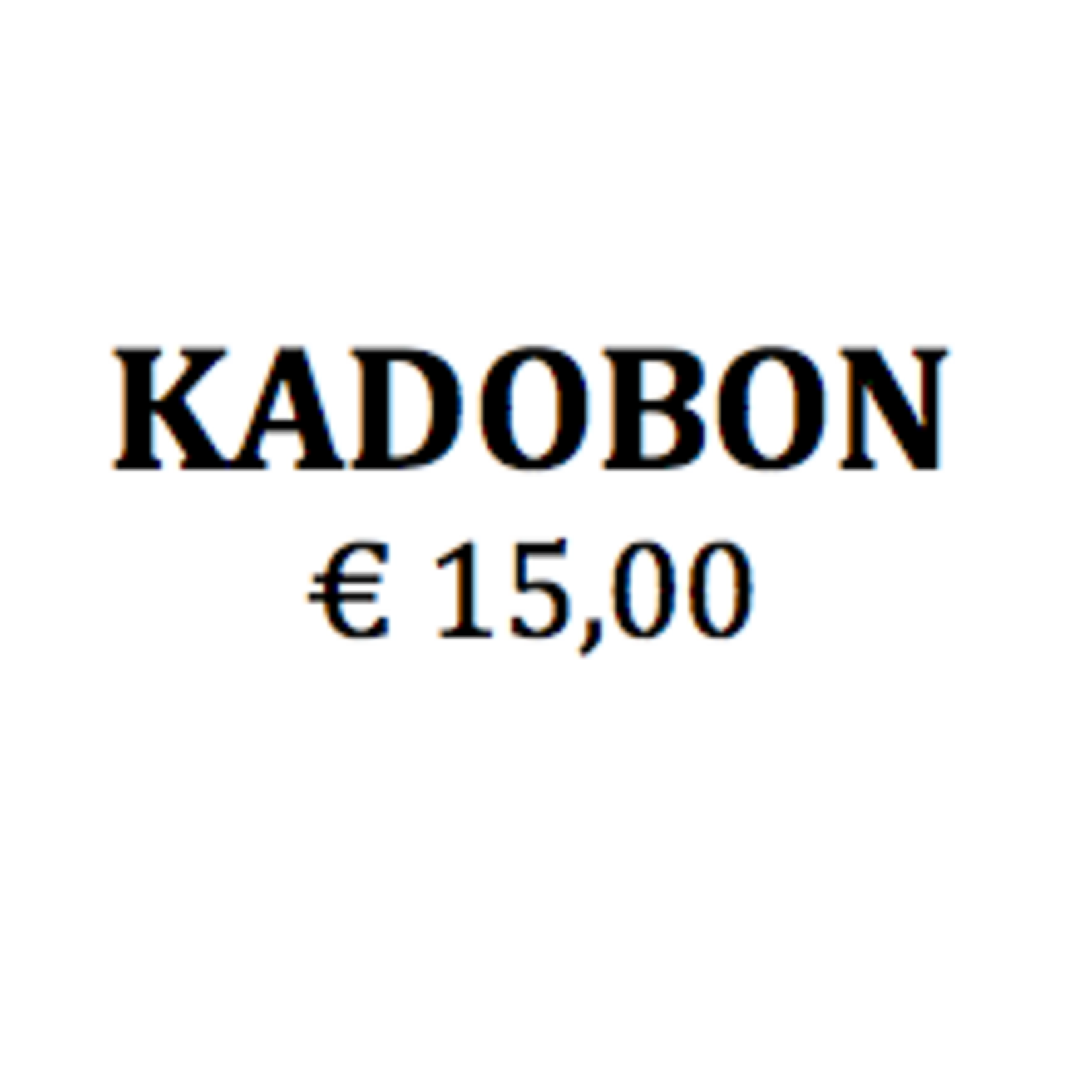 -- KADOBON €15,00