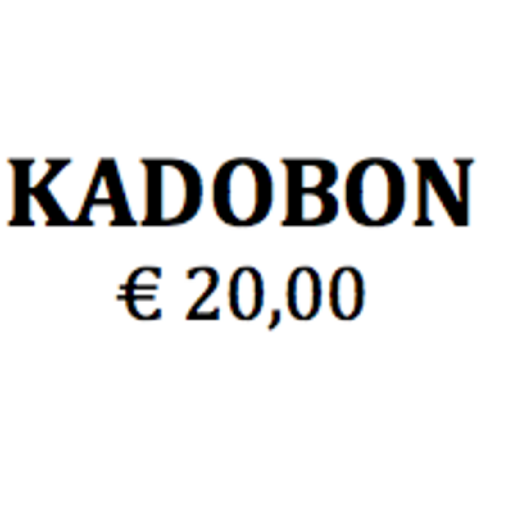 -- KADOBON 20 EURO