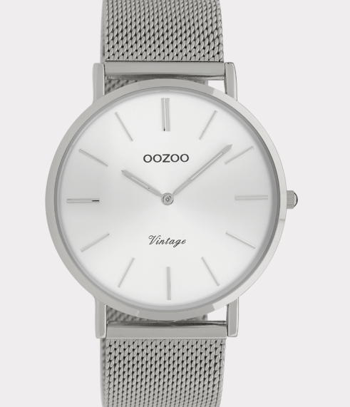 OOZOO OOZOO - Horloge met stalen band zilver C9905