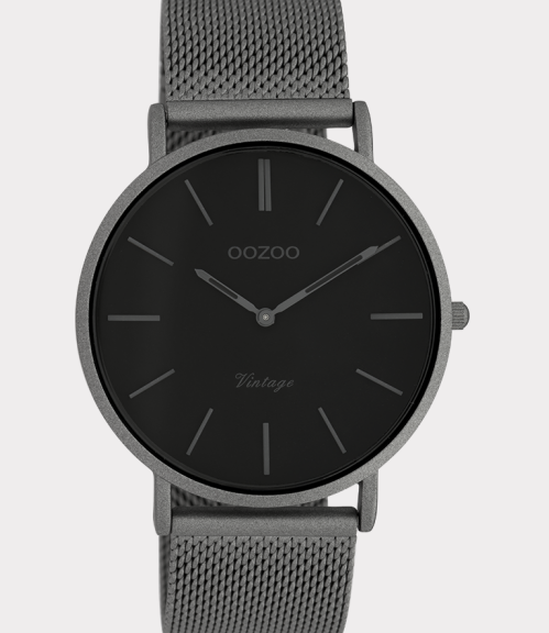 OOZOO OOZOO - Horloge met stalen band C9359 gunkleurig