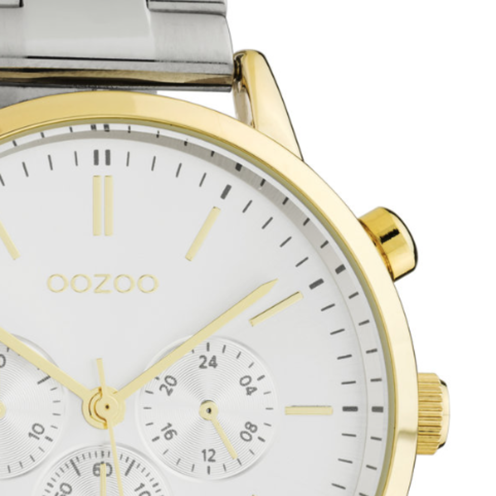 OOZOO OOZOO - Horloge met stalen band C10561zilver met goud