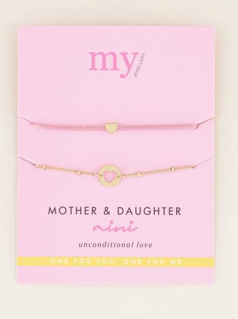 MY JEWELLERY MY JEWELLERY - Moeder dochter armband  mini, zilver