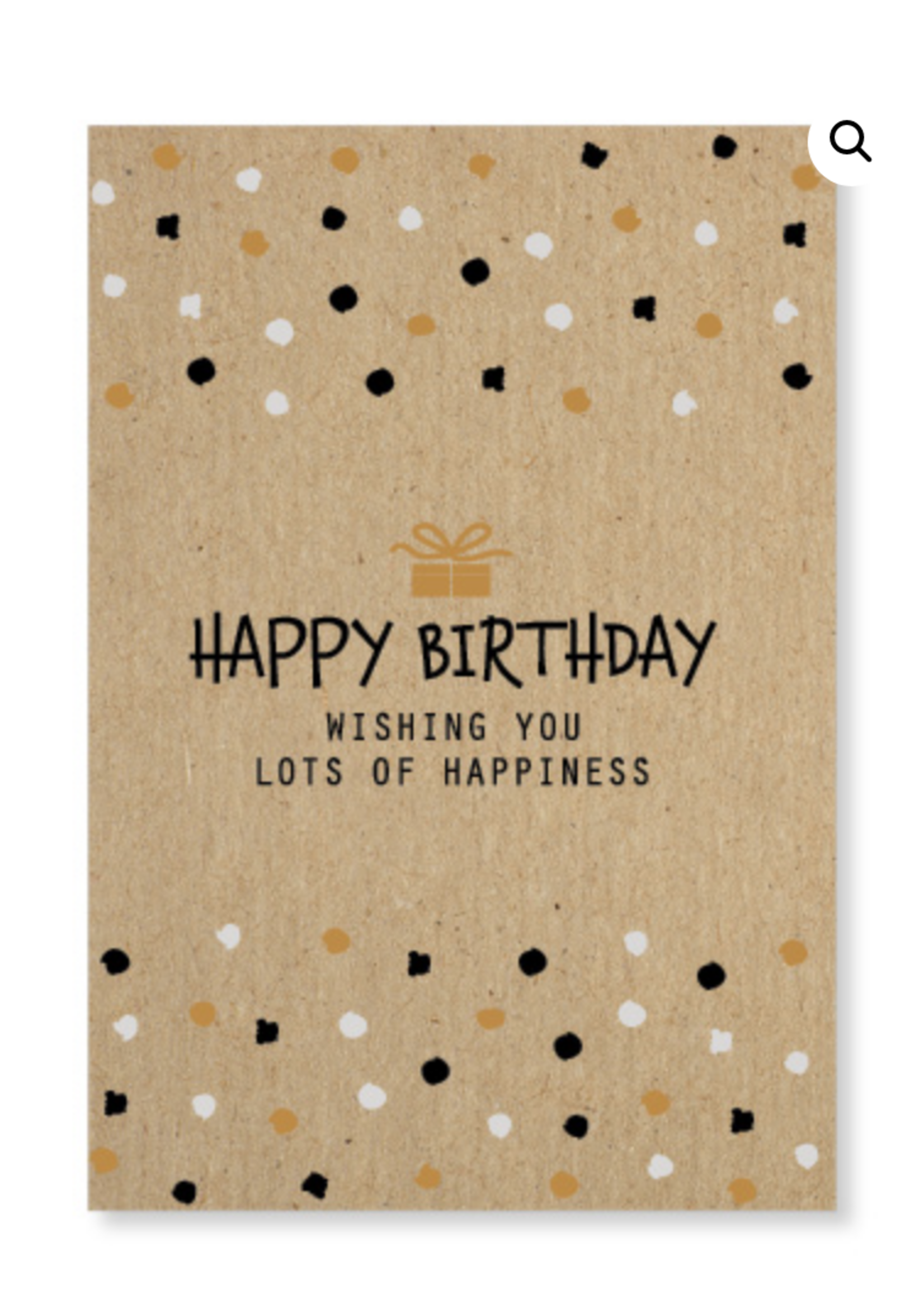 JOTS JOTS - Dubbele kaart ZWK-A5 formaat 04 Happy Birthday