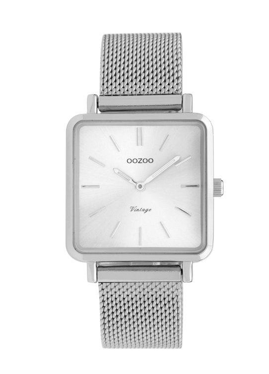 OOZOO OOZOO - Horloge met stalen band zilverkleur C9841