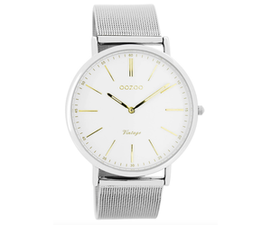 Seiko SUR388P1 - Elegant dameshorloge met goudkleurige band en witte wijzerplaat