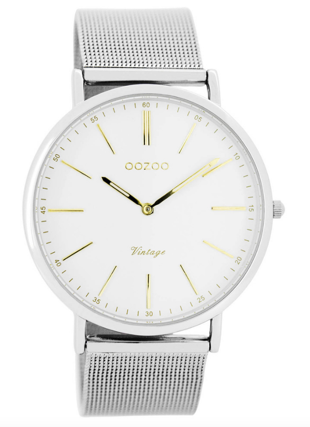 OOZOO OOZOO - Horloge met stalen band zilver C7386