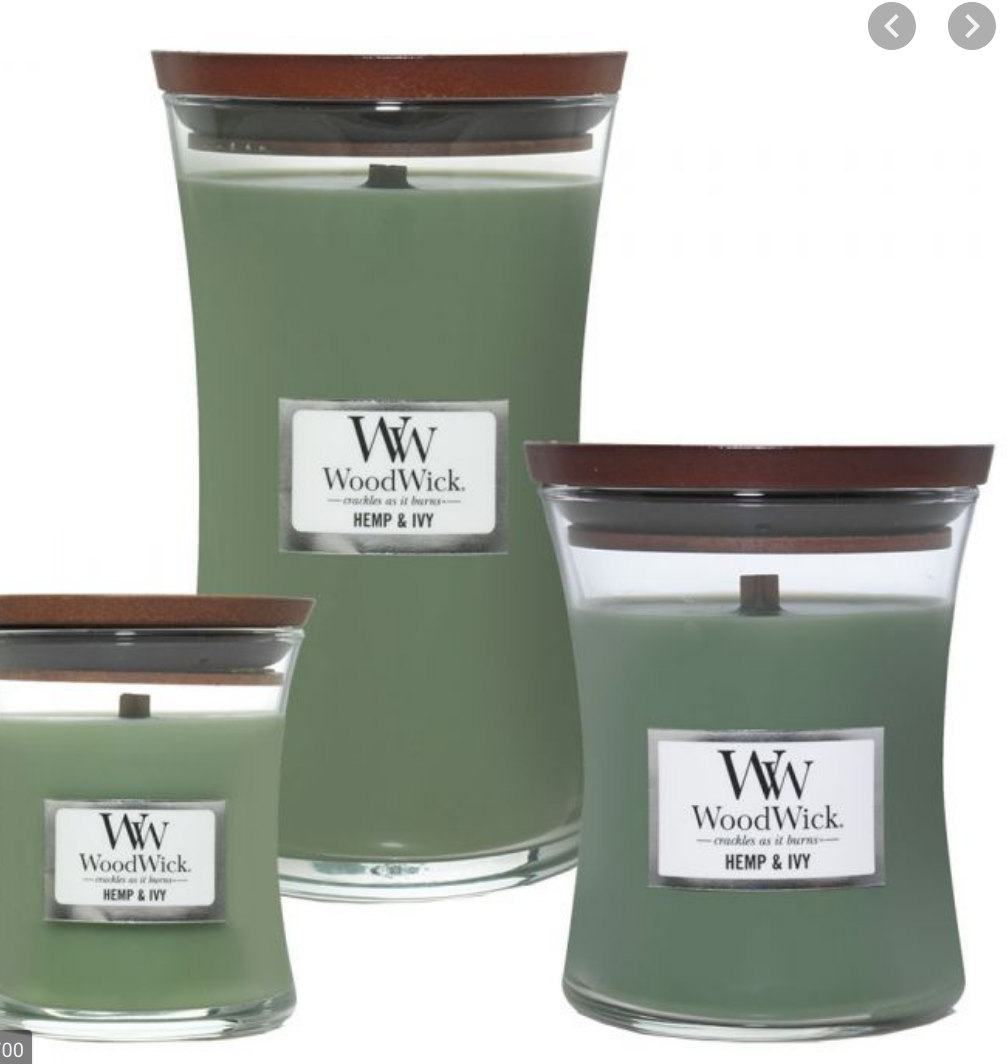 WOODWICK WOODWICK - Candle Hemp & Ivy Large