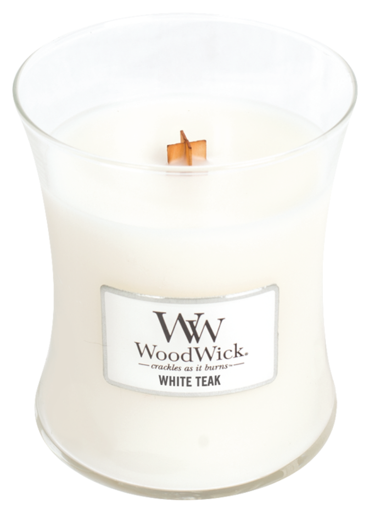 WOODWICK WOODWICK - Candle White teak