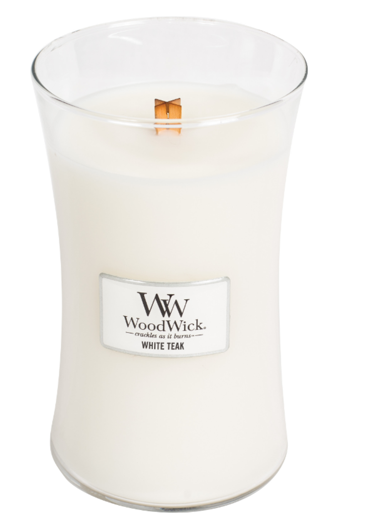 WOODWICK WOODWICK - Candle White teak