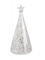 RÄDER DESIGN Stories RÄDER DESIGN - LED Glass fir tree stars 10x22h cm zilver