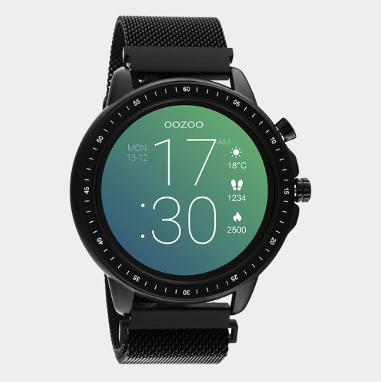 Oozoo smartwatch online metalen band
