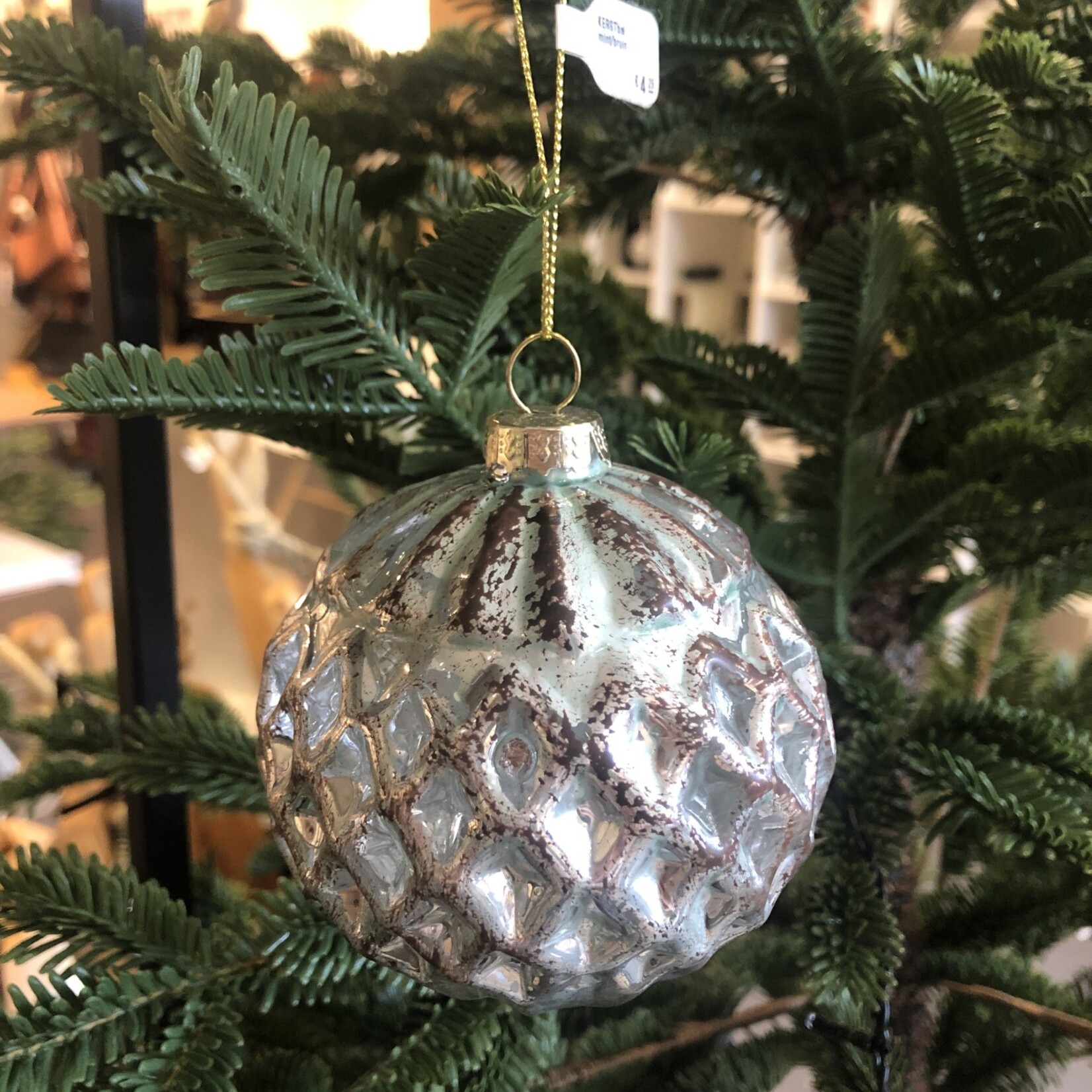 KOLONY KERSTbal mint/bruin