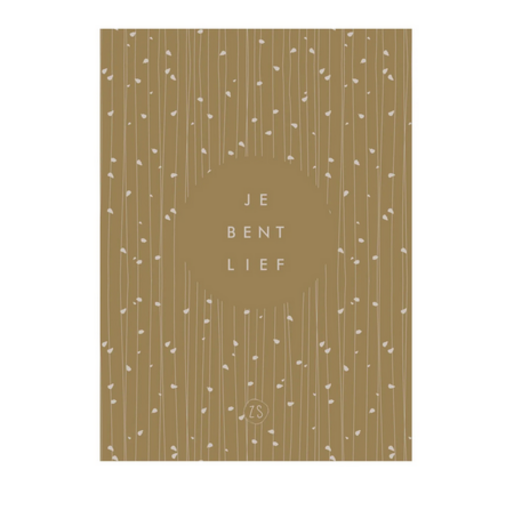 ZUSSS ZUSSS - Kaart je bent lief kaki