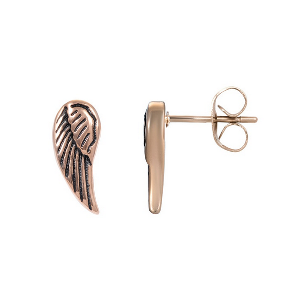 iXXXi Jewelry IXXXI - Oorknopjes angel wings (rosé,zilver of goud)