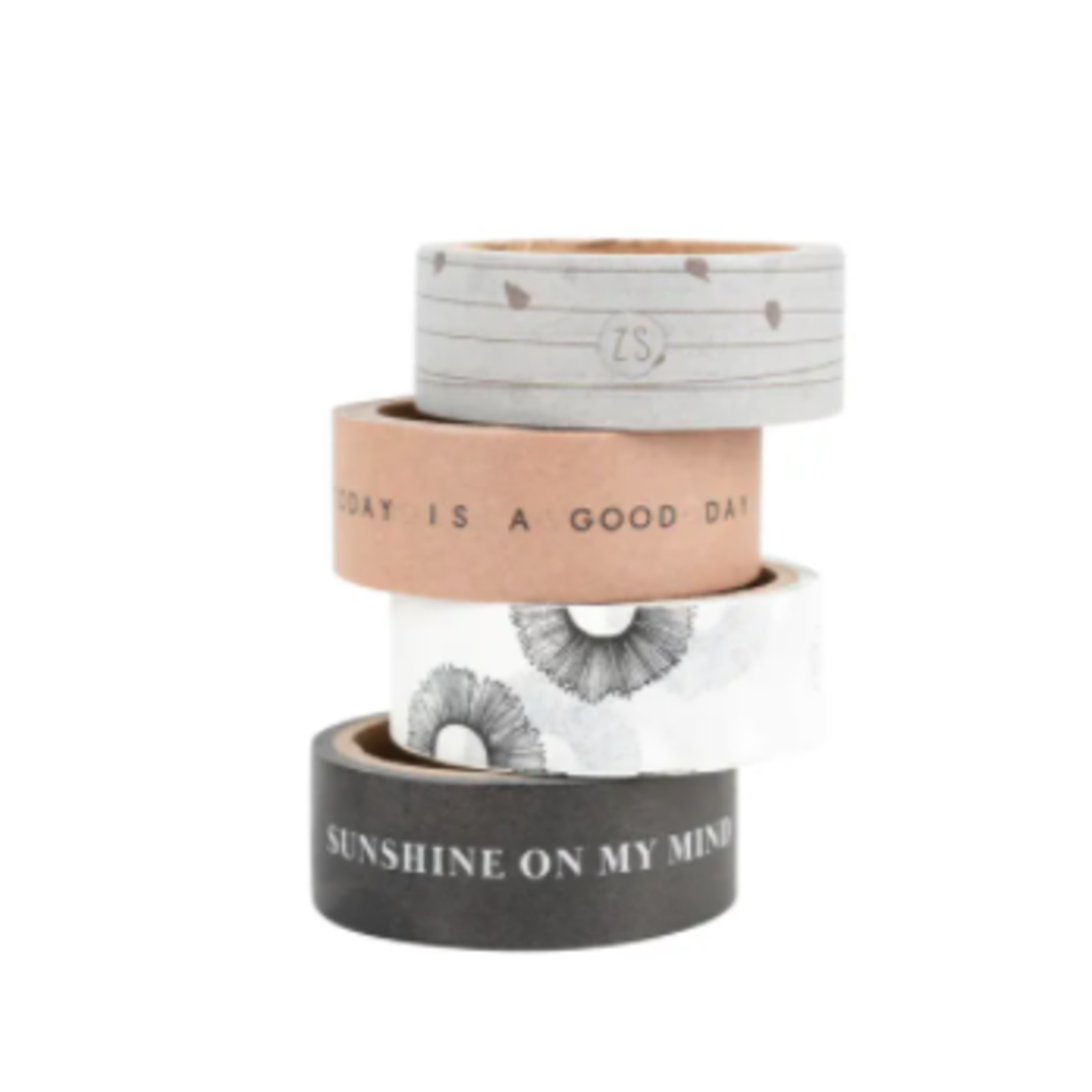 ZUSSS ZUSSS - 4 rolletjes washi tape good day/sunshine/patronen
