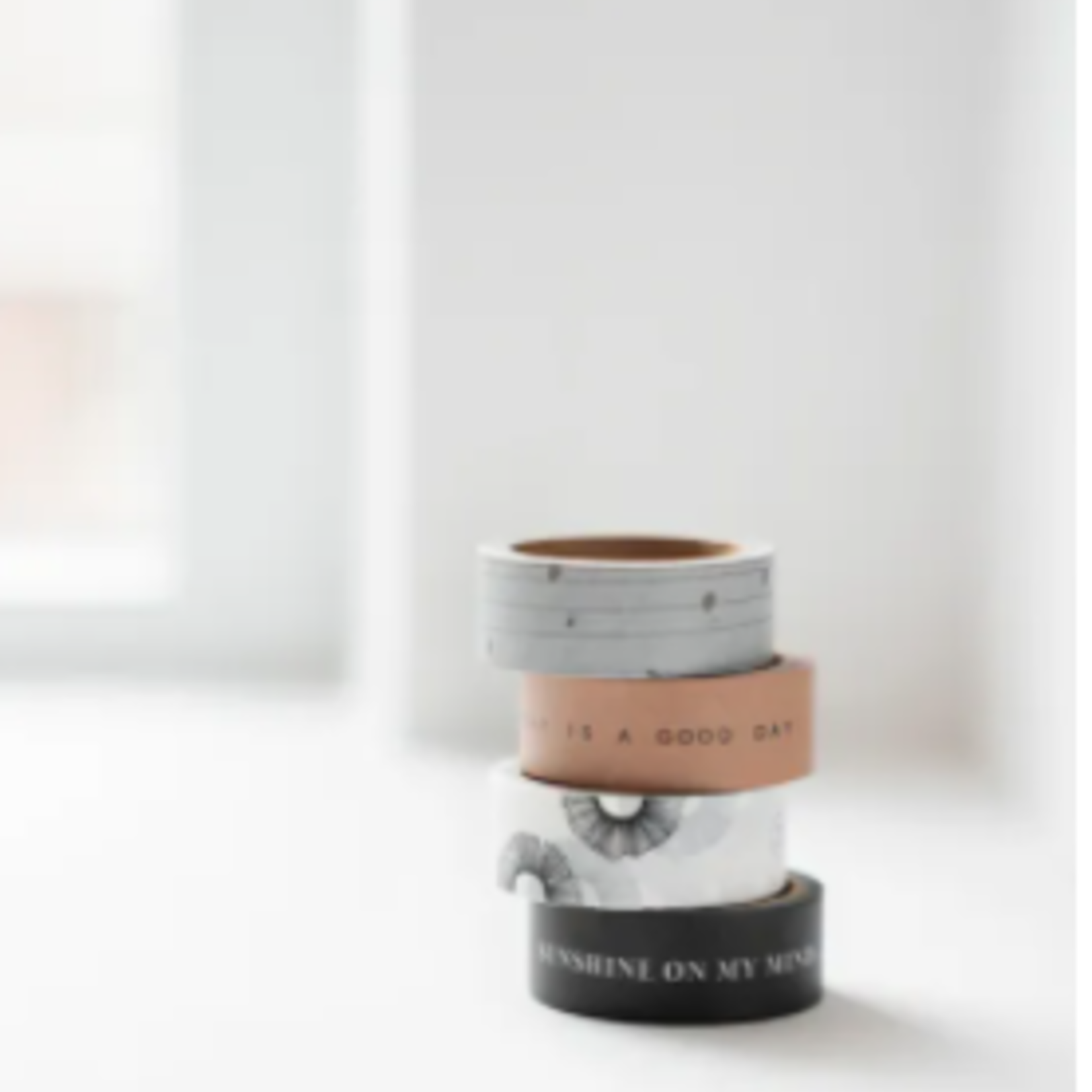 ZUSSS ZUSSS - 4 rolletjes washi tape good day/sunshine/patronen