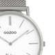 OOZOO OOZOO - Horloge met mesh band zilver met zilver horlogekast C9901